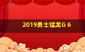 2019勇士猛龙G 6